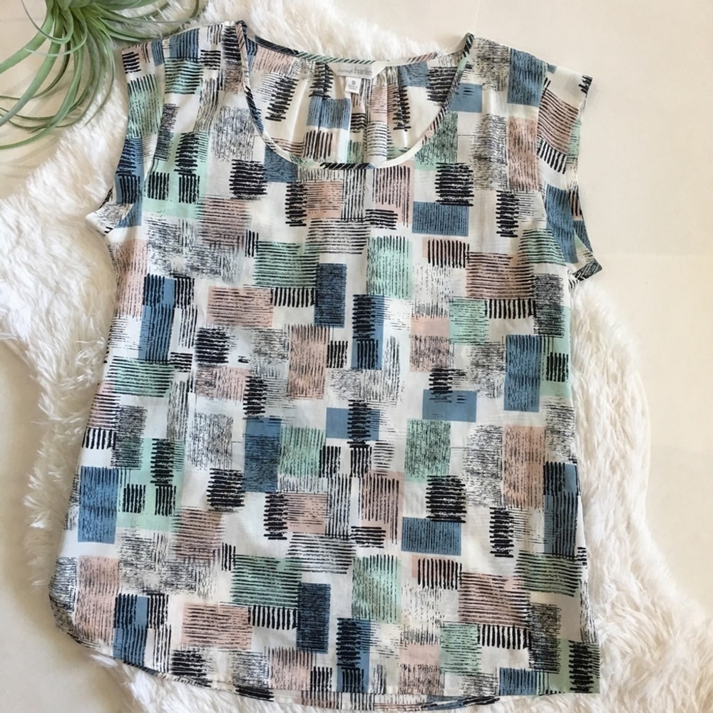 CHARMING Charlie sleeveless blouse multi color